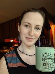 Poe says "hand the coffee over and nobody gets hurt" in her daily photobomb  lol have a great day all!!