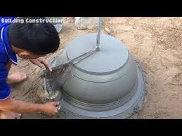 Primitive Construction Technology Build Concrete Pot Extreme Simple Youtube Vasos De Cimento Cimento Vasos
