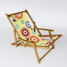 Colourful Flowers Spring Summer Floral Pattern Sling Chair Slingchairs Deckchairs Summer Spring Picnic Picnicparty Sling Chair Summer Floral Deck Chairs
