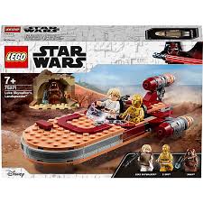 Originally it was only licensed from 1999 to 2008, but the lego group extended the license with lucasfilm. Lego Star Wars 75271 Luke Skywalkers Landspeeder Star Wars Mytoys