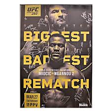 7 at toyota center and. Ufc 260 Autographed Event Poster Ufc Store