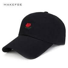 100 Cotton Rose Embroidery Hat Black Cap Blank Snapback Dad Cap Designer Female Hats Men Women Visor Hat Skateboard Gorra Bone