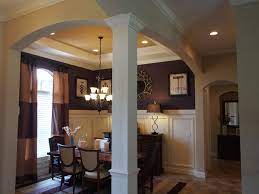 This is a series of custom dining room charts that set out proper table and room dimensions for 4, 6, 8, 10 and 12 people. Decorative Dining Room Column Contemporary Dining Room Tampa By Green Tree Millwork Inc Houzz