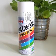 What is the difference between flat and satin paint? New Anchor Spray Paint Flat White Design Craft Craft Supplies Tools On Carousell
