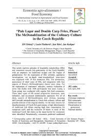 Culinary Arts Research Papers Academia Edu