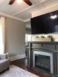 62 Grand Gray Electric Fireplace Big Lots