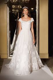 Oleg Cassini David S Bridal Wedding Dress Lace Ball Gown Applique Short Cap Sleeve Natural Wai Oleg Cassini Wedding Dresses Short Wedding Dress Wedding Dresses