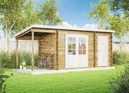 Pultdach Gartenhaus Martina 28 Mit Anbau Schleppdach Gartenhaus Pultdach Anbau Gartenhaus Gartenhaus