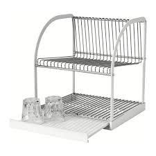 Bestaende Dish Drainer Silver Color White Ikea Dish Drainers Dish Rack Drying Sink Dish Drainer