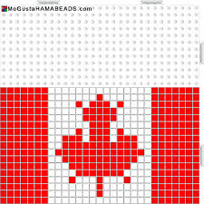 Hama Beads Bandera Canada Reino Unido Inglaterra Y Escudo Barca
