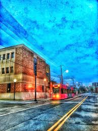 Maybe you would like to learn more about one of these? On An Early Saturday Morning In Midtown Of Oklahoma City You Might Wait A Few Minutes Before You See Any Traffic Streetcar Night Art Oklahoma Art Morning Sky
