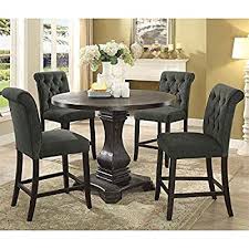 Because counter height tables are typically 4 to 6 inches higher than standard tables, buy counter height bar stools or chairs to match. Buy Furniture Of America Kabini Wood Counter Height Dining Table In Antique Black Online In Indonesia B07ffgn3ys