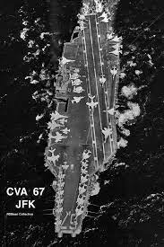 Kennedy was originally designated a cva, or strictly an air combat ship; Overhead View Of Uss John F Kennedy Cv 67 Aircraft Carrier Navy Ships Battleship