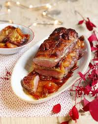 Roti De Magrets De Canard Aux Fruits Secs Recette Repas Gastronomique Recette Repas Noel Repas Noel Viande