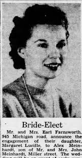 Engagement Margaret Lucille Farnsworth to Alex Meinhardt 10 Mar 1940 Page  11