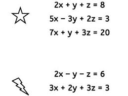 Existing, occurring, or operating at the same time: Simultaneous Equations 3 Variables Teaching Resources