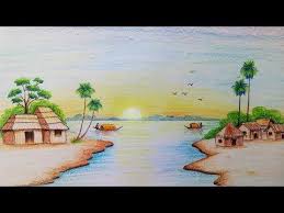 How To Draw Scenery Of Sunrise Landscape Step By Step Youtube Landscape Drawings Landscape Painting Tutorial Sunrise Drawing Drawing sunrise sunset sunrise sunset sunset drawing sunrise drawing sun silhouette line drawing symbol landscape backdrop background sky painting sunlight radiation grass sunbeam nature sketch cartoon pattern light decoration color element red clouds flowers emblem bright pencil trees.