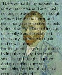 Hand typed on to a 6x6 piece of cream vincent van gogh quote art print recycled paper by mikemedaglia art print with a quote from vincent van gogh. Vincent Van Gogh Art Quotes Quotesgram