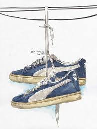 Puma Suede Cartoon Sneaker Art Hip Hop Girl Shoe Art