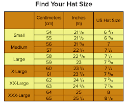 Size Guide Montecristi Panama Hatspanama Hats
