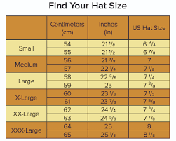 Size Guide Montecristi Panama Hatspanama Hats