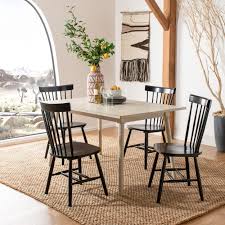 Our all metal slatted spindle chair back exudes an airiness while the turned lip seat conveys solid warmth, this chair is both sturdy and stylish with its clean black. Safavieh Country Classic Dining Country Lifestyle Spindle Back Black Dining Chairs Set Of 2 20 5 X 21 X 36 14028894 48 99 The Best Deals Furniture Online Shop