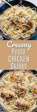 Angel hair pasta 2 tbsp. Creamy Pesto Chicken Skillet Princess Pinky Girl