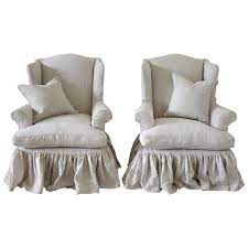 vintage wingback chairs slip covered in organic irish linen vintage wingback chair wingback chair slipcovers slipcovers for chairs