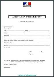 Modèle d'attestation d'hebergement pour demandes de cnis, passeports, certifications d'immatriculation etc. Attestation D Hebergement Enfant Artofit