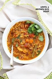 Lentil Brown Rice Soup Vegan Richa Recipe Vegan Instant Pot Recipes Whole Food Recipes Recipes
