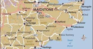 Map Of Maidstone Extranjero Reino Unido Inglaterra