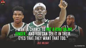 All eyes on trae young's ankle Bucks Nation On Twitter Jrue Holiday Wants The Chip With Jrue Giannis Antetokounmpo And Khris Middleton Forming A Solid Trio Can Bucks Nation Go All The Way Https T Co Bbwjowpa6g