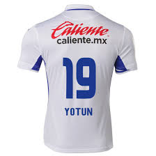 Der club deportivo social y cultural cruz azul, oder deportivo cruz azul bzw. Herren Fussball Yoshimar Yotun 19 Auswartstrikot Weiss Blau Trikot 2020 21 Hemd