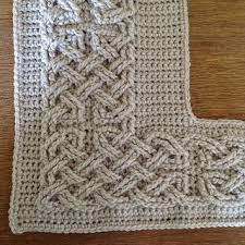 Omg This Is So Great Celtic Border For Blanket Or Any Project Would Even Make A Lovely Photo Fr Crochet Border Patterns Crochet Projects Crochet Cable