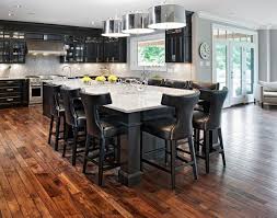 It's a grat choice for those seeking a stylish black kitchen island, along with a combination of solid hardwood and engineered wood. Kitchen Island With Seating Practical And Functional Ideas