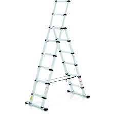 This ladder also allows you to adjust the height of one side of the ladder to make it shorter, make sure to read the instructions of the manufacturer and try to work with another person as well. Telescopic Combination Ladder Multipurpose Ladder Zarges Innovations In Aluminium