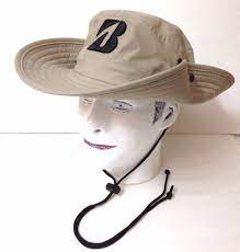 New Men Bridgestone Aussie Wide Brim Golf Hat Brimmed Bucket Outdoor Sun Dry Fit Bridgestone Booniehat Golf Hats Golf Accessories Hats