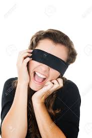 Young Female With Black Blindfold Screaming Isolated On White Stock Photo,  Picture and Royalty Free Image. Image 22467686.