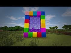 Minecraft How To Make A Portal To Candy Land No Mods Youtube Minecraft Creations Minecraft Shops Minecraft