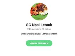 New place for part model listing. New Telegram Group Saves Beloved Dish Nasi Lemak From Unsavoury Connotations The Independent News