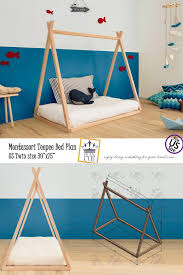 Montessori Teepee Bed Plan Toddler House Bed Floor Bed Teepee Bed Kid Bed Wood Bed Teepee Bed Floor Bed Toddler House Bed