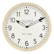 16 Wall Clock Wood Threshold In 2020 Wood Wall Clock Wall Clock Clock