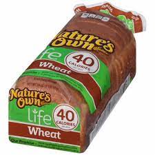 Low calorie bread or just once slice short of a sandwich? Nature S Own Life 40 Calorie Enriched Wheat Bread 16 Oz Kroger
