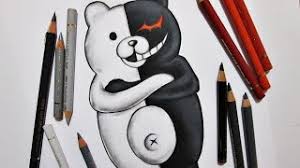 Try to make the inner corner lower than the outer corner. Speed Drawing Monokuma Monobear Danganronpa Youtube