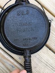 Lot Of 4 Cast Iron Wapak Skillet Waffle Marker Unmarked 7 Lodge Good Health Cast Iron Waffles Best