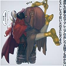 malenia blade of miquella and tarnished (elden ring) drawn by nayaman |  Danbooru
