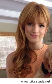 Strawberry Blonde With Bangs Likealady Net Blonde Hair With Bangs Strawberry Blonde Hair Hair Styles