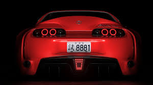 You can also upload and share your favorite 4k car wallpapers. Wallpaper Id 12030 Toyota Supra Toyota Sportscar Red Rear View Dark Backlight 4k
