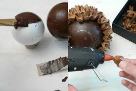 Dekokugeln Aus Bucheckern Mit Bildern Dekokugeln Basteln Mit Naturmaterialien Bastelarbeiten