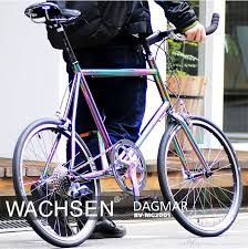 メタリックボディのブルホーンミニベロ wachsen bv mg2001 ミニベロ ミニベロ ロード クロモリ